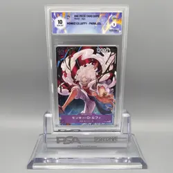 P-041 P Bandai Graded card One Piece Monkey D. Luffy Carta parallela - Graad 10 - Image 1
