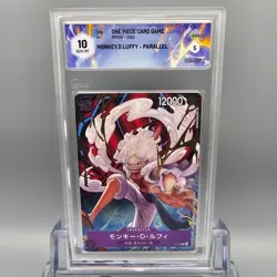 P-041 P Bandai Graded card One Piece Monkey D. Luffy Carta parallela - Graad 10 - Image 4