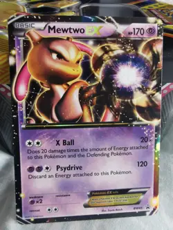 Pokemon Card Mewtwo EX BW45 Black Star Promo Near Mint - Image 1