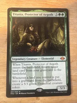 1x TITANIA, PROTECTOR OF ARGOTH - Modern Horizons MTG - Magic the Gathering - NM - Image 1