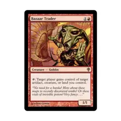 WOTC MtG Worldwake Bazaar Trader (R) (Foil) EX - Image 1