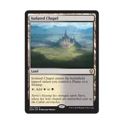 WOTC MtG Dominaria Isolated Chapel (R) (Foil) NM - Image 1