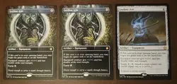 MTG (2×) Leyline Axe (Borderless) #353 (1×) Regular #129 -Foundations - Unplayed - Image 1