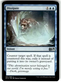 Dissipate Core Set 2015 (M15) Regular MTG NM - Image 1