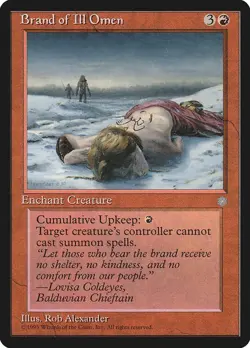 MTG - Brand of Ill Omen - Ice Age - X1 - (LP) - - Image 1