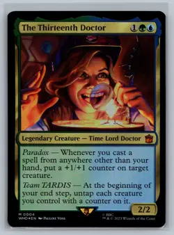 Magic MTG Universes Beyond: Doctor Who The Thirteenth Doctor #0004 Foil TCG - Image 1
