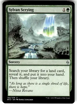 Sylvan Scrying Battle for Zendikar Regular MTG - Image 1