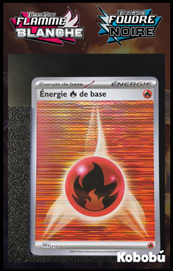 Carte Pokemon Energie Feu SVE FR 018 EV10.5 Holo Stri WHT BLK EV10.5 - Image 1