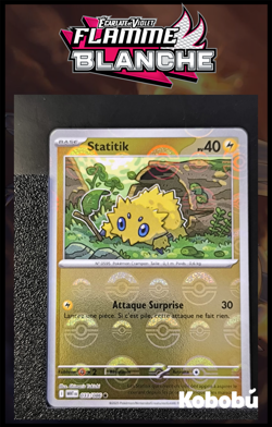 Carte Pokemon Statitik 033/086 Reverse PokeBall EV10.5 Flamme Blanche WHT - Image 1