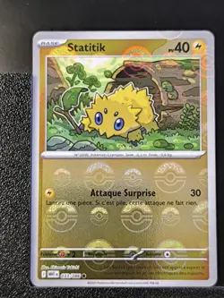 Carte Pokemon Statitik 033/086 Reverse PokeBall EV10.5 Flamme Blanche WHT - Image 2