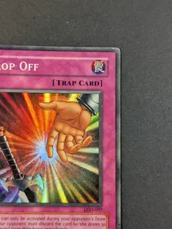 Yugioh TCG - 1x Drop Off - LOD-097 - Vintage Unlimited - Trap - Super Rare LP/MP - Image 4