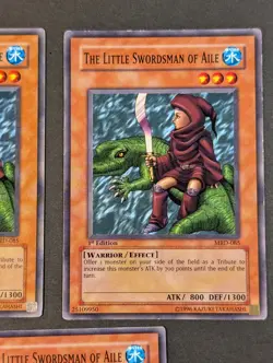 Yugioh TCG - 3x Little Swordsman of Aile - MRD-085 - 1x 1st Edition - LP Vintage - Image 4