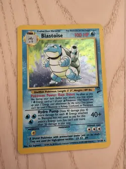 Pokemon TCG Blastoise Holo Rare Card 2/130 Base Set 2 - Image 1