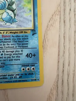 Pokemon TCG Blastoise Holo Rare Card 2/130 Base Set 2 - Image 5