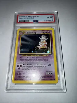 Pokemon SLOWKING 14/111 Holo Rare Neo Genesis PSA 6 Graded EX-MT - Image 1