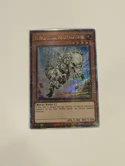 YuGiOh FOSSIL DYNA PACHYCEPHALO Quarter Century Secret Rare RA03-EN195 - Image 1