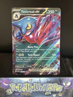 Pokemon Card Toxicroak EX 131/198 Scarlet & Violet Base Double Rare NM - Image 1