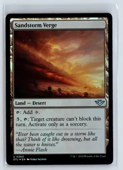 FOIL Sandstorm Verge Outlaws of Thunder Junction - MTG Magic the Gathering Card - Image 1