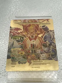 The Underfeatable Red GX Hp 7500000 Gotta Win Them All Card Art 2024 Maters 393. - Image 1