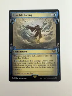 Lost Isle Calling Showcase Scroll MTG Magic the Gathering Card NM Near Mint LTR - Image 1