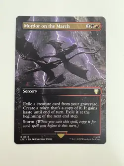 Mordor on the March Borderless MTG Magic the Gathering Card NM Near Mint LTC - Image 1