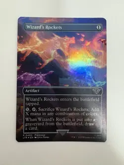 Wizard’s Rockets Foil Borderless Prerelease MTG Magic Gathering Card NM Mint LTR - Image 1