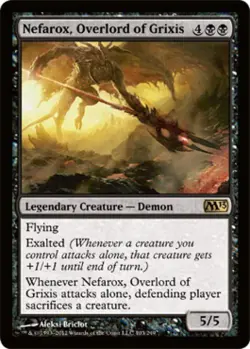 Nefarox, Overlord of Grixis - Medium Play MTG Magic 2013 Core Set - Image 1