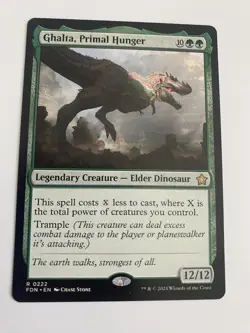 Ghalta, Primal Hunter R 0222 FDN Foundations MTG Dinosaur Tribal - Image 1