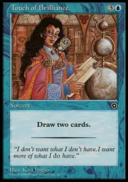 Touch of Brilliance - Medium Play MTG Portal Second Age - Image 1