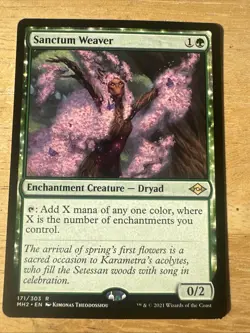 1x SANCTUM WEAVER - Modern Horizons - MTG - Magic the Gathering - Image 1