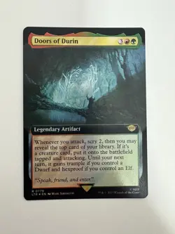 Doors of Durin Surge Foil Borderless MTG Magic the Gathering Card NM Mint LTR - Image 1