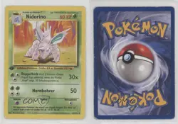 Nidorino German 1st Ed. Pokemon Base Set #37 1999 15fy - Image 3
