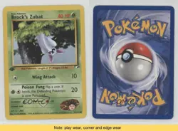 Brock's Zubat 1st Ed. Pokemon Gym Heroes #74 2000 READ 00e8 - Image 3