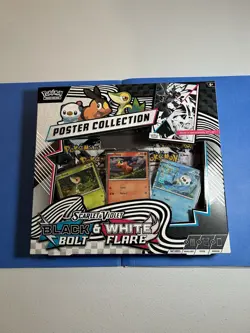 Pokemon Black Bolt and White Flare Poster Collection Box Sealed - Image 1