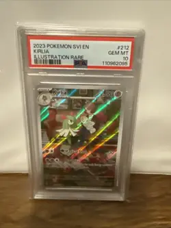 PSA 10 Pokemon TCG 2023 Scarlet & Violet #212/198 Kirlia Illustration Rare Holo - Image 1