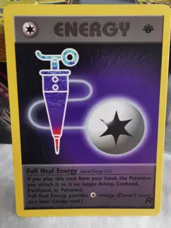 Pokemon 1st Edition Full Heal Energy 81/82 NM WOTC Vintage Team Rocket - Image 1