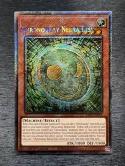 YuGiOh! Chronomaly Nebra Disk RA04 - Error Misprint Name Shift 1st Ed Near Mint - Image 2