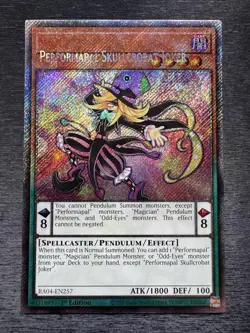 YuGiOh! Performapal Skullcrobat Joker RA04 - Error Misprint Name Shift 1st Ed - Image 2