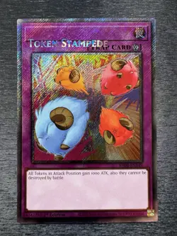 YuGiOh! Token Stampede RA04 - Error Misprint Name Shift 1st Edition Near Mint - Image 2