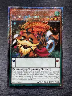 YuGiOh! Majespecter Raccoon - Bunbuku RA04 - Error Misprint Name Shift 1st Ed - Image 2