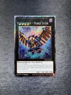 YuGiOh! Raidraptor - Force Strix RA04 - Error Misprint Name Shift 1st Edition - Image 1
