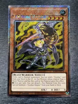 YuGiOh! Zoodiac Ratpier RA04 - Error Misprint Name Shift 1st Edition Near Mint - Image 2