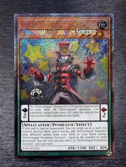 YuGiOh! Performapal Pendulum Sorcerer RA04 - Error Misprint Name Shift 1st Ed - Image 2