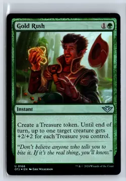 FOIL Gold Rush Outlaws of Thunder Junction - MTG Magic the Gathering Card - Image 1