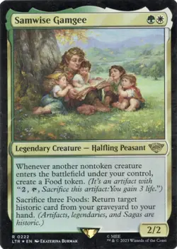 Samwise Gamgee Foil Card LOTR: Tales of Middle-Earth VLP Condition - Image 1