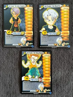 Kid Trunks Level 1-3 World Games Saga 3 Card Set Dragon Ball Z Score CCG - Image 2
