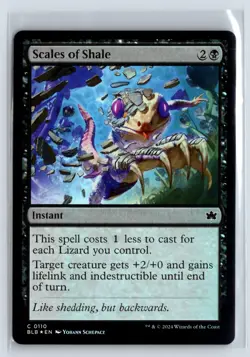 FOIL Scales of Shale Bloomburrow Common - MTG Magic the Gathering Card - Image 1