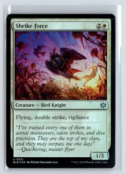FOIL Shrike Force Bloomburrow Uncommon - MTG Magic the Gathering Card - Image 1