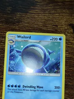 Wailord 40/168 Cosmos Holo Rare Celestial Storm Pokemon Card LP - Image 3