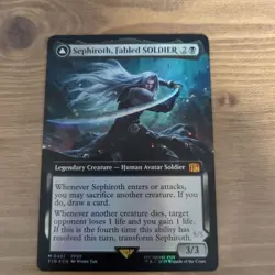 Sephiroth Extended Art Foil Soldier Of Mastery MTG Card Used - Image 1